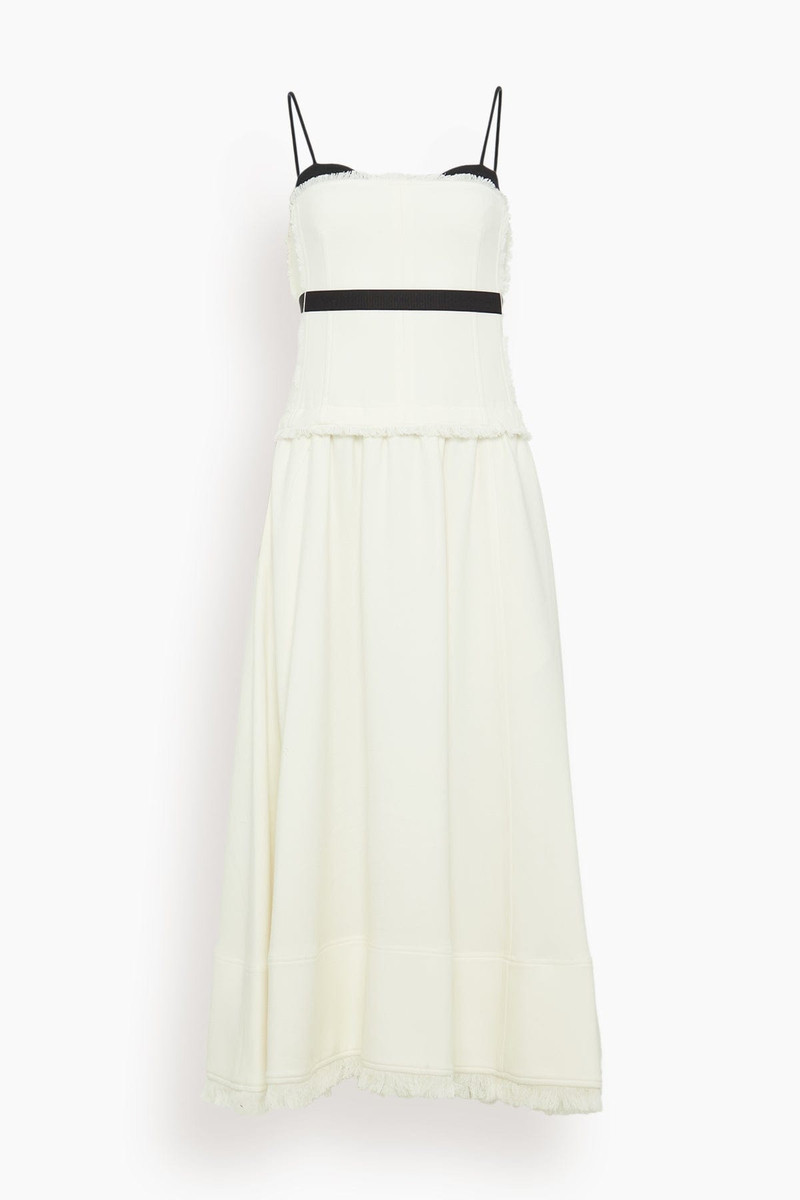 Quinlin Bustier Midi Dress in Snow Multi 1