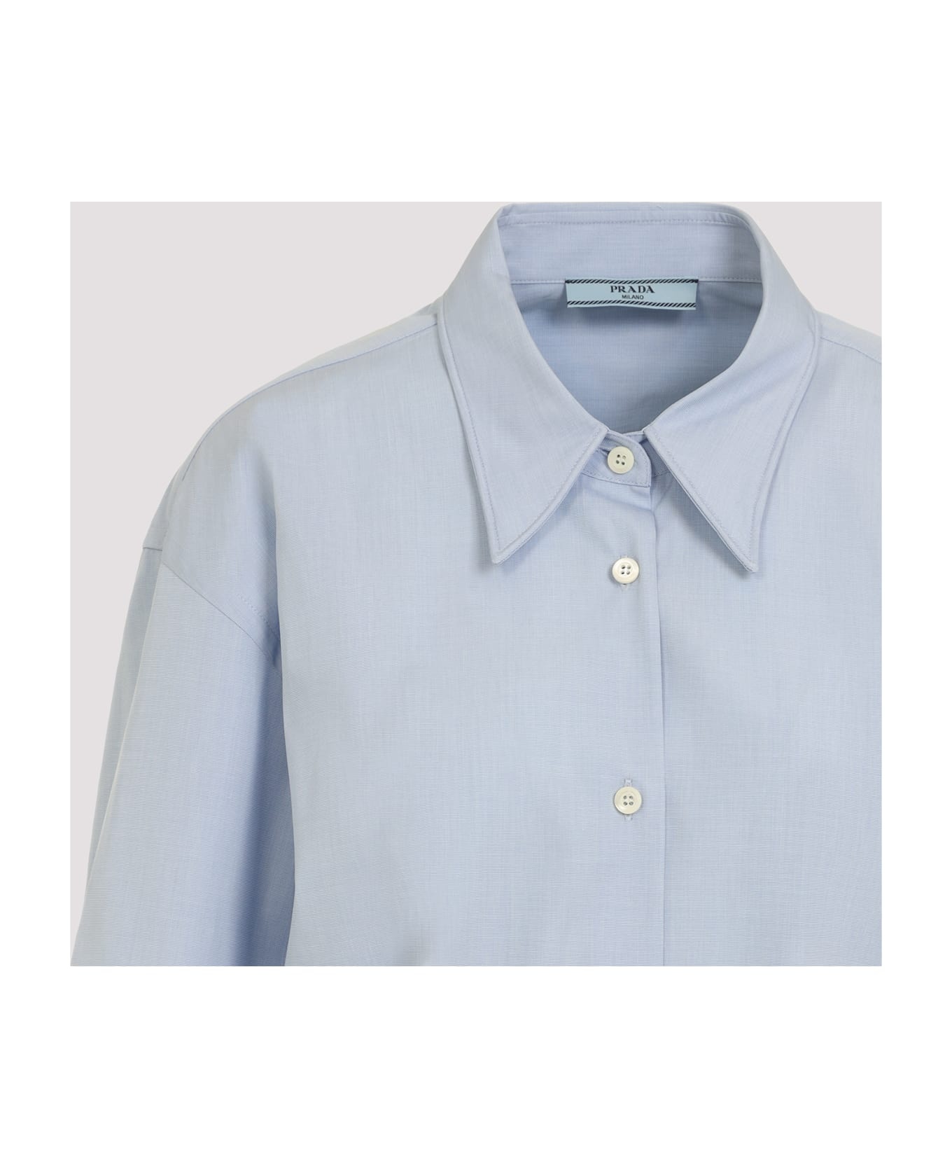 Light Blue Poplin Shirt - 5