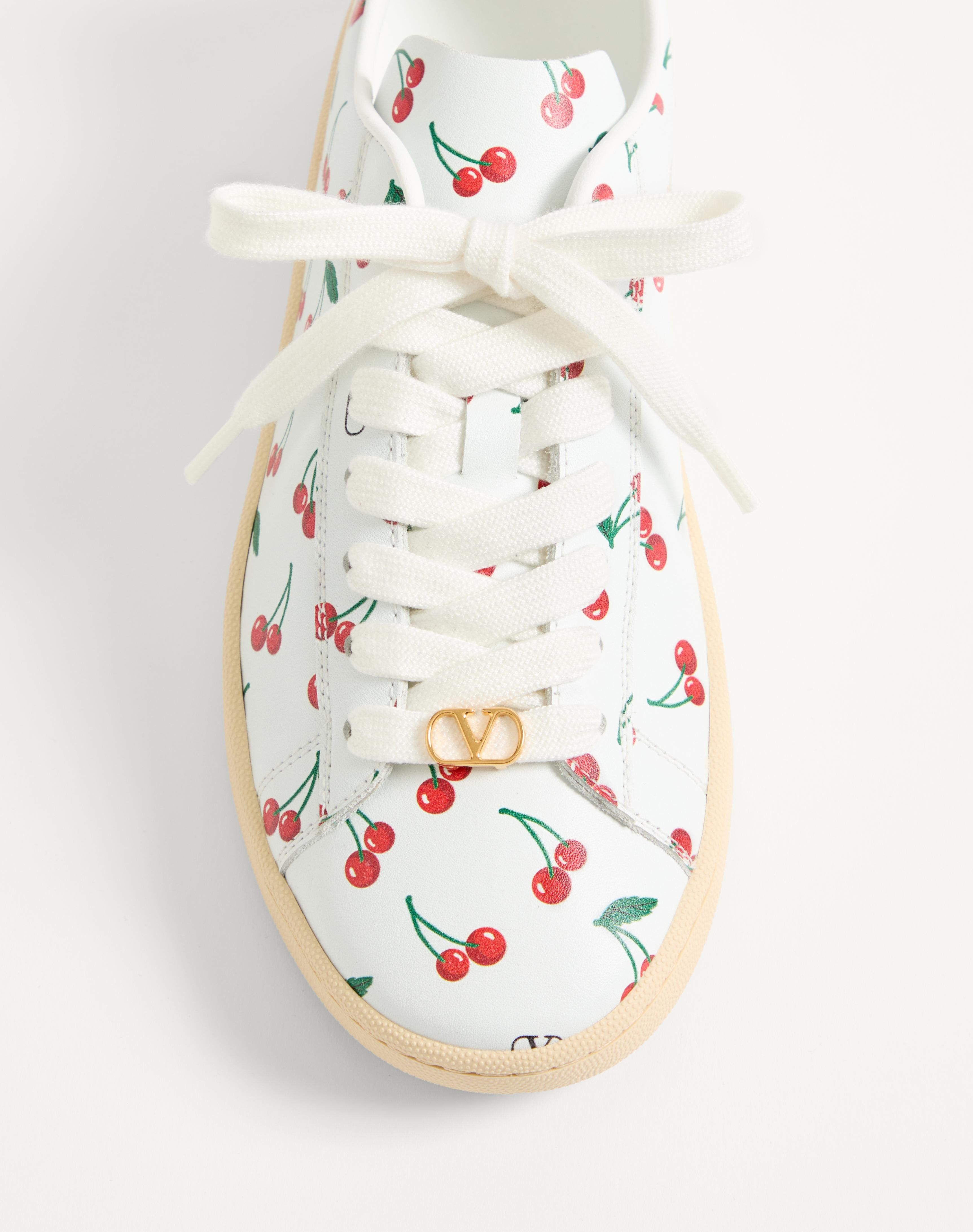 ROYCO SNEAKER IN NAPPA CALFSKIN WITH CHERRYFIC PATTERN - 7