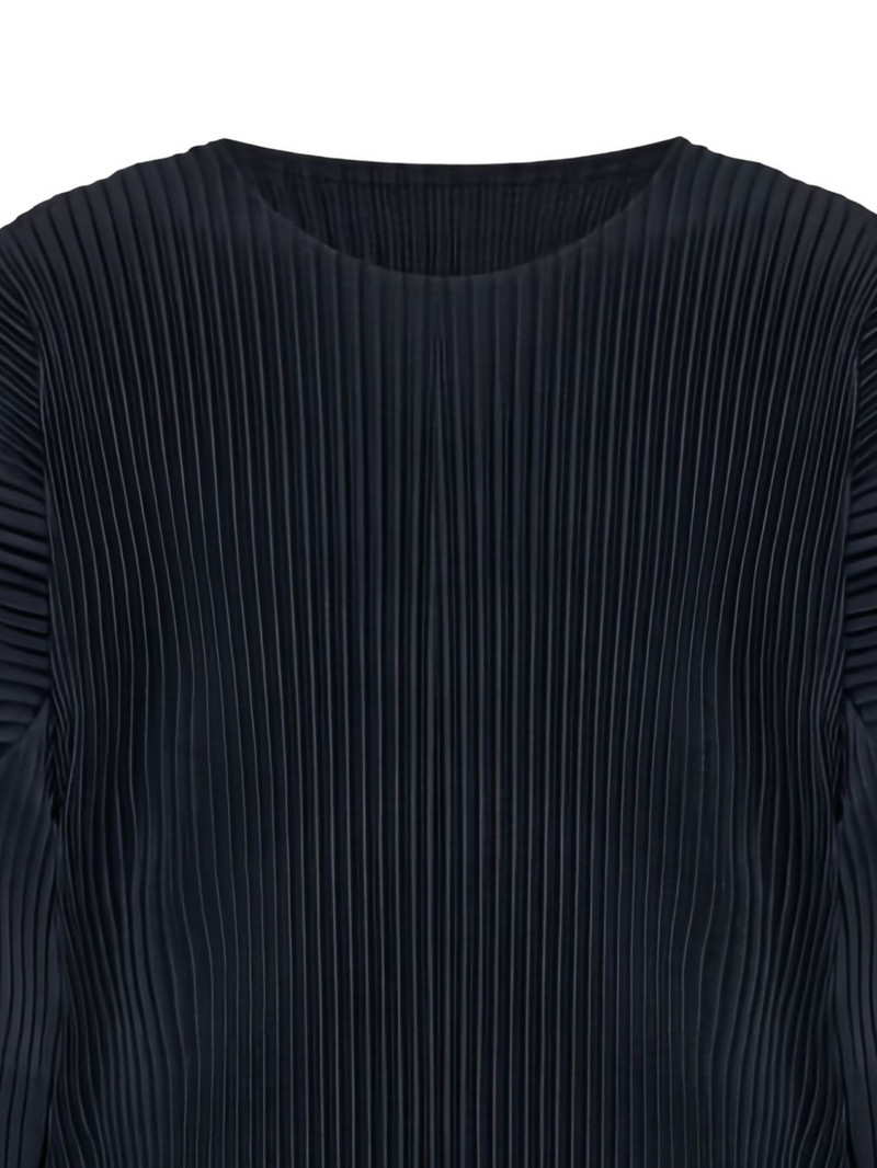 ISSEY MIYAKE pleated long-sleeve top outlook