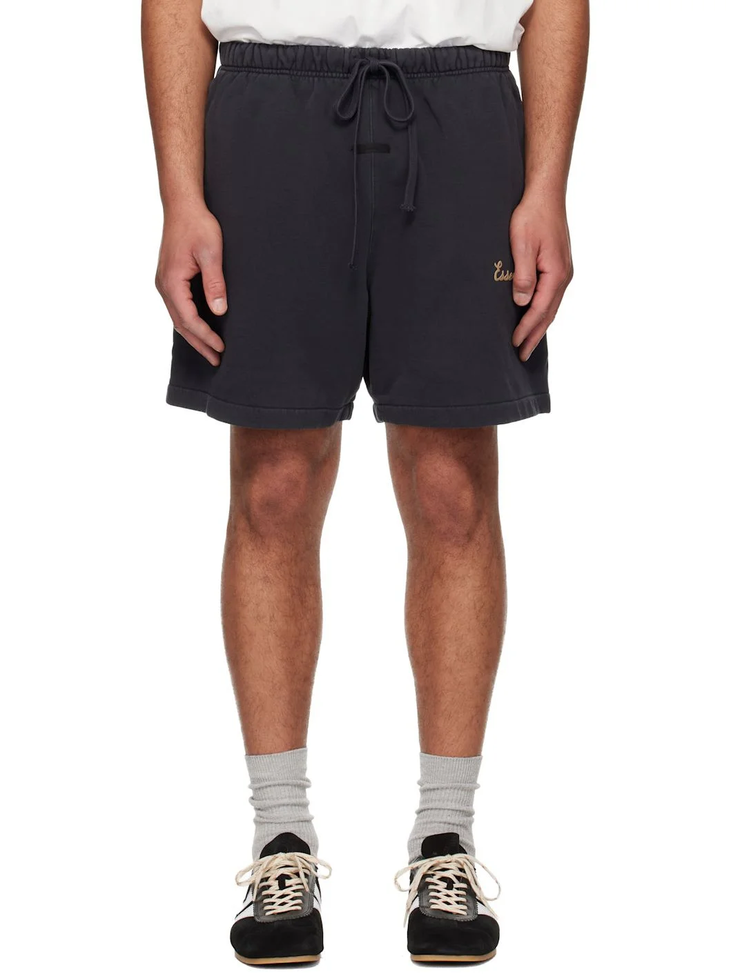 Black Training Classic Sweat Shorts - 1