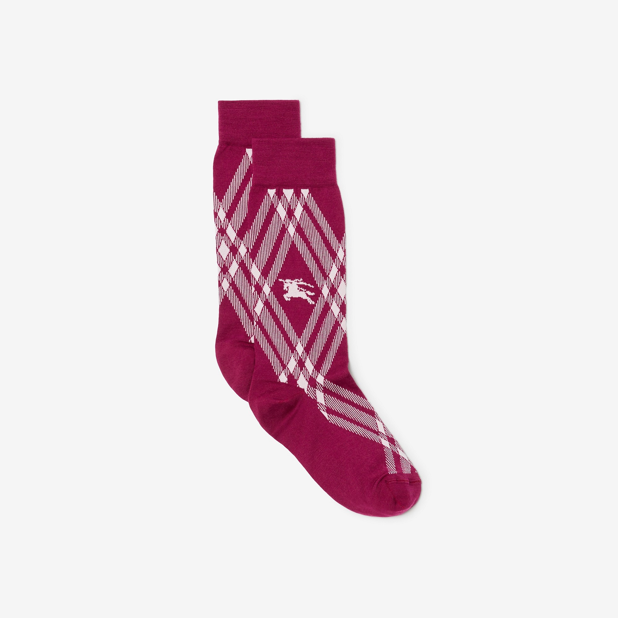 Check Cotton Blend Socks - 2