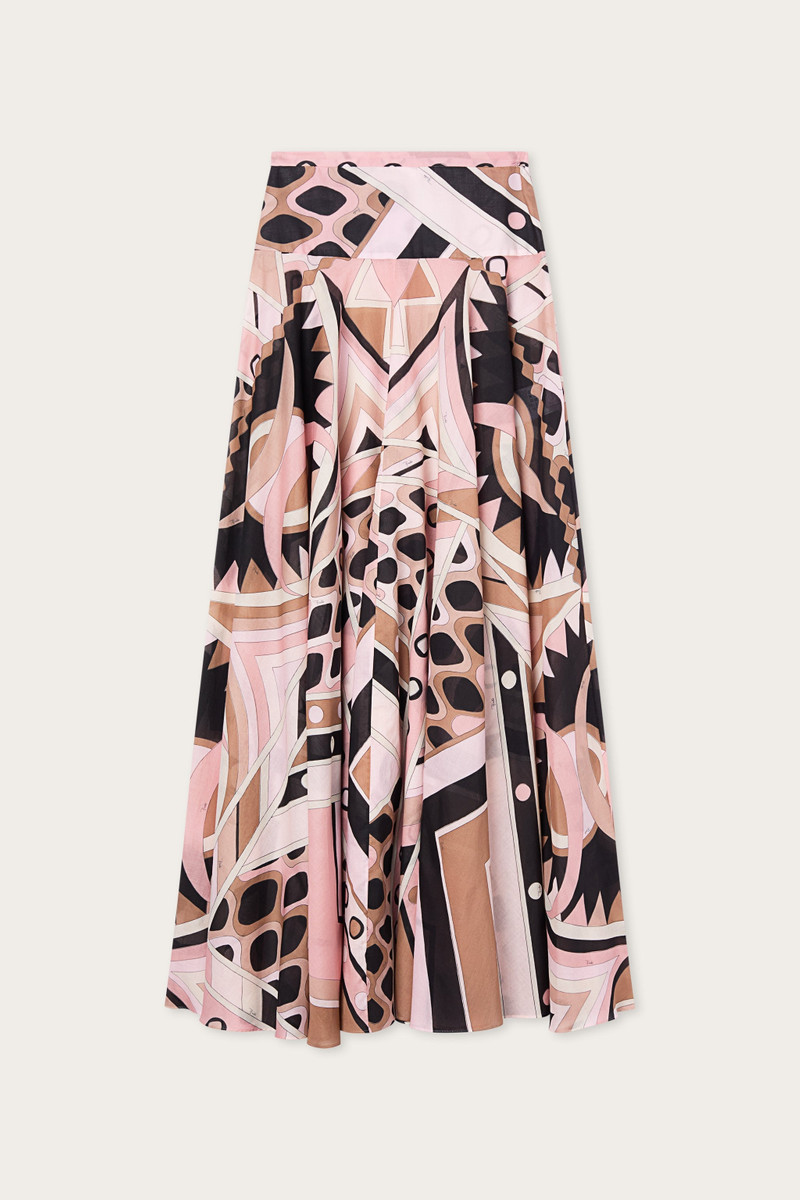 VIVARA PRINT COTTON SKIRT 1