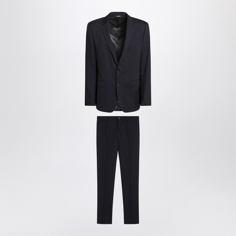 Dolce&Gabbana Blue Single-Breasted Virgin Wool Suit Men - 1