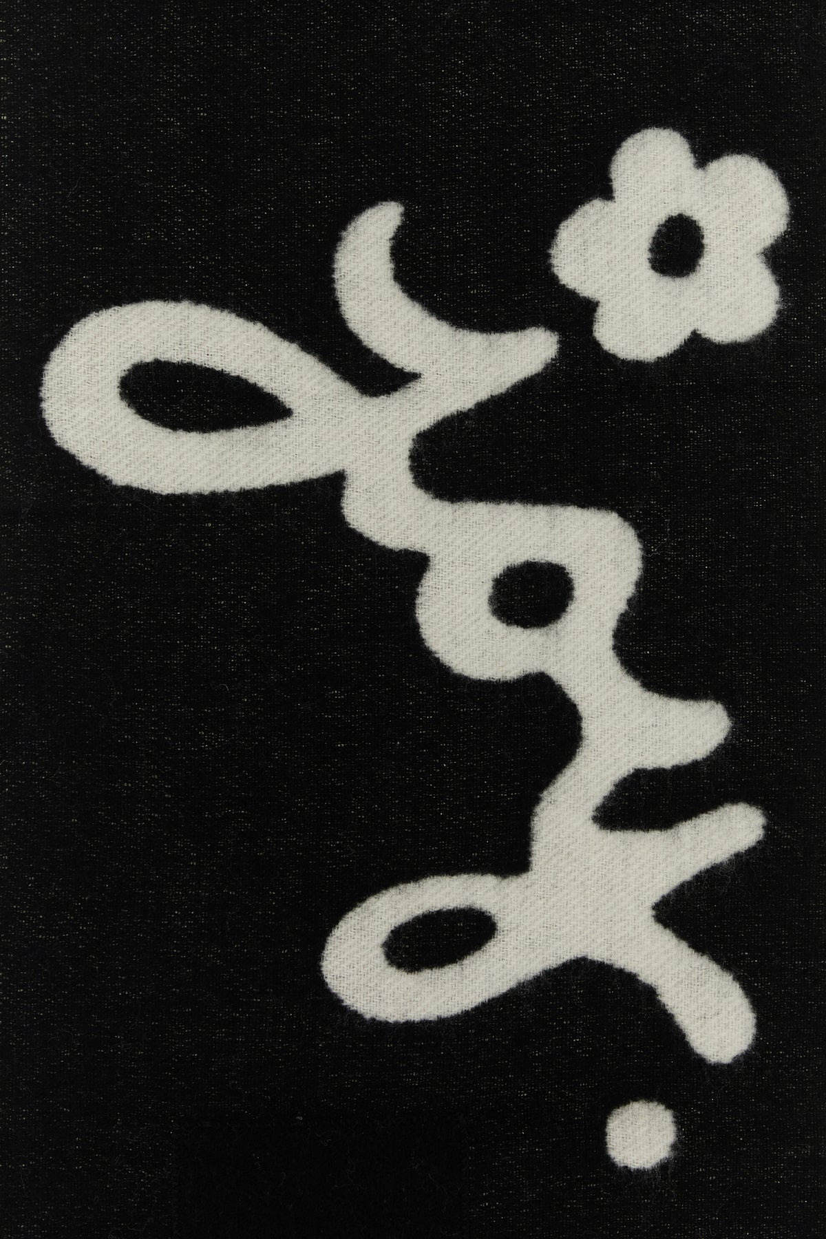 Black wool scarf - 3