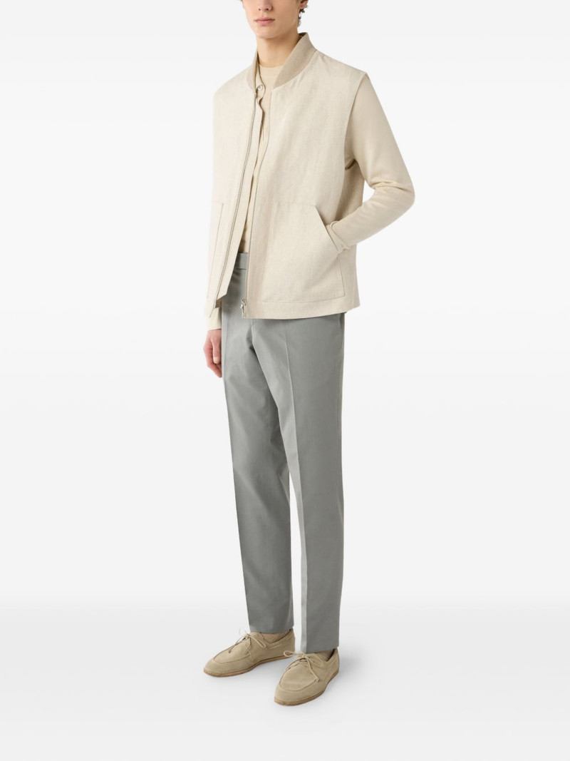 LARDINI flat-front trousers outlook