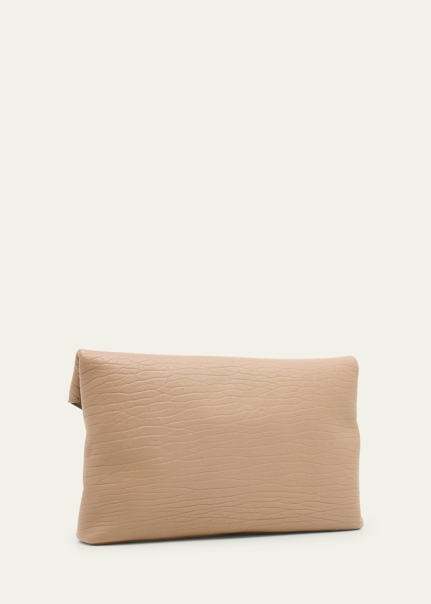Large YSL Envelope Pouch Clutch Bag in Leather - 3