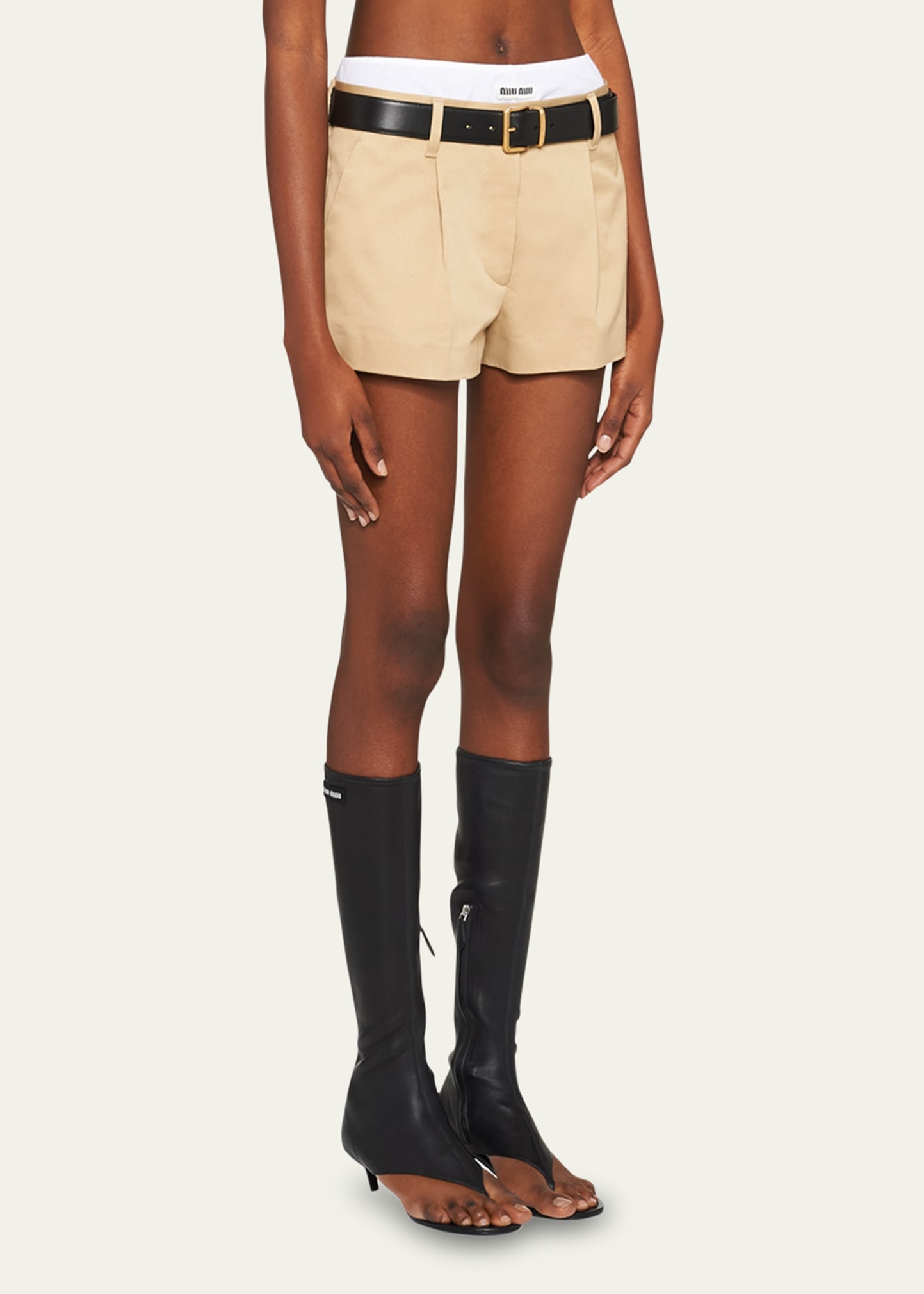Pleated Chino Shorts - 4