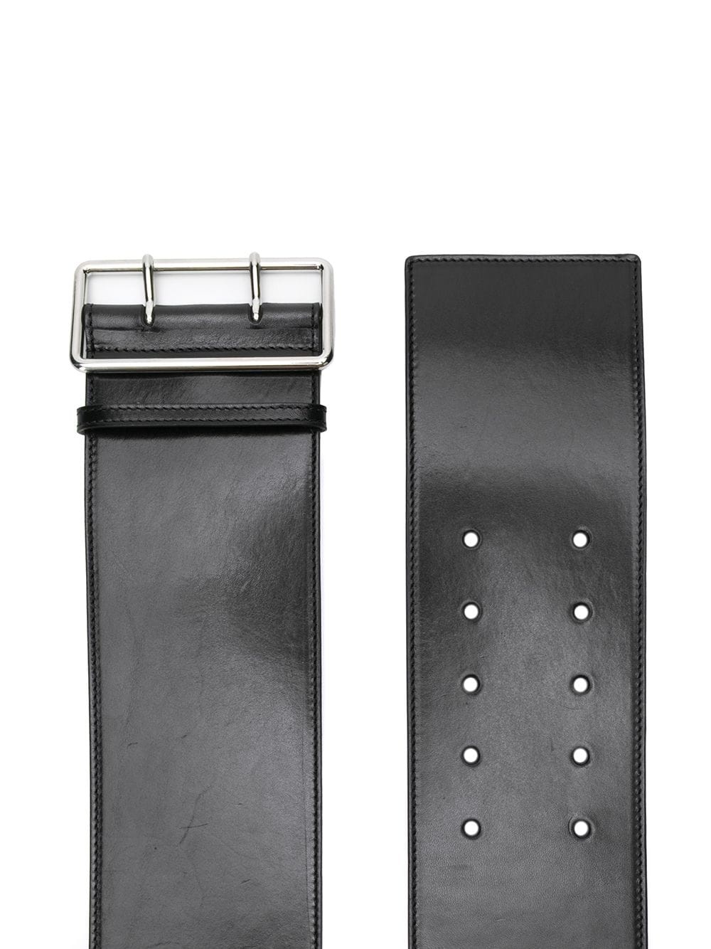 large double-buckle belt - 2