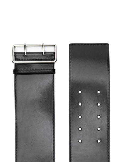 Alexander McQueen large double-buckle belt outlook