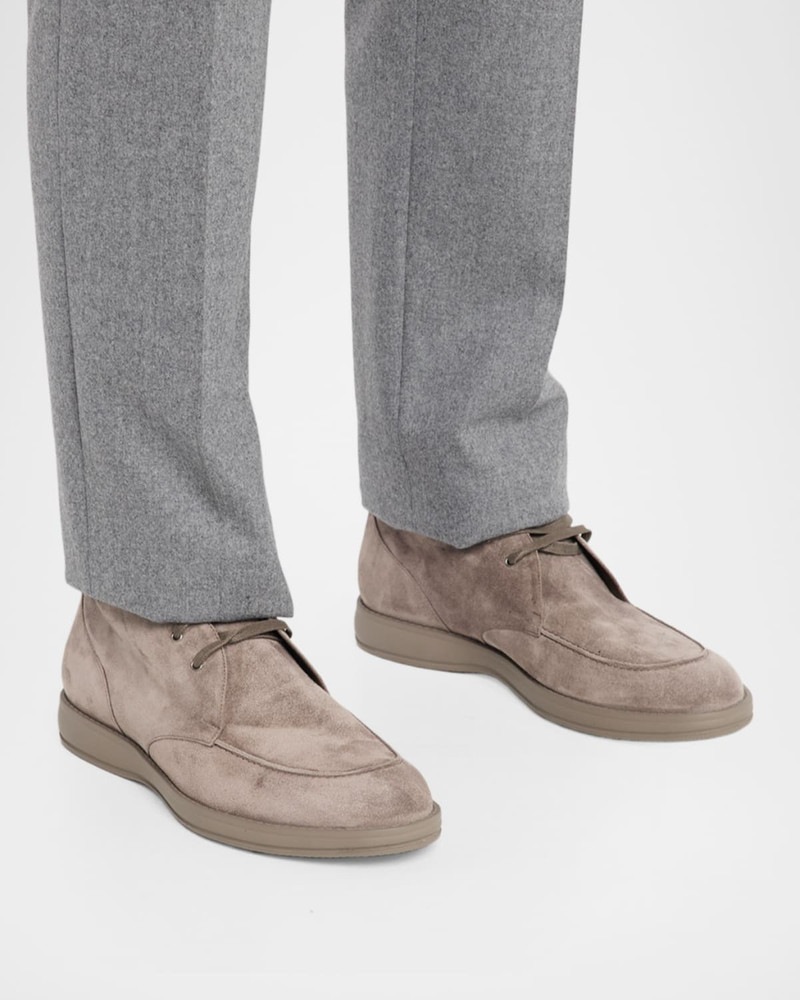 Brioni Men & apos;s Journey Suede Desert Boots outlook
