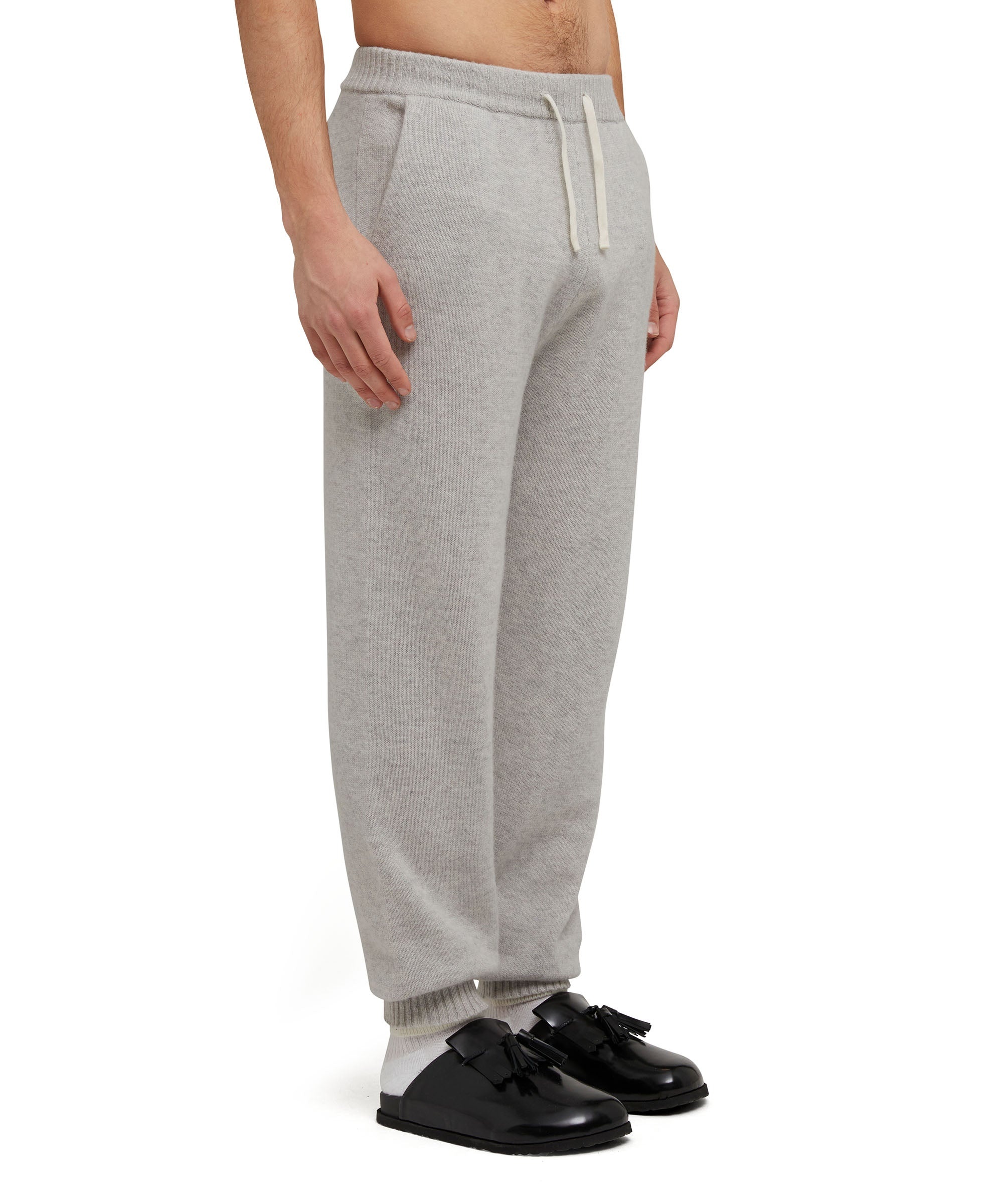 MSGM trousers in "Embroidery Cachemire blend knit" fabric - 4