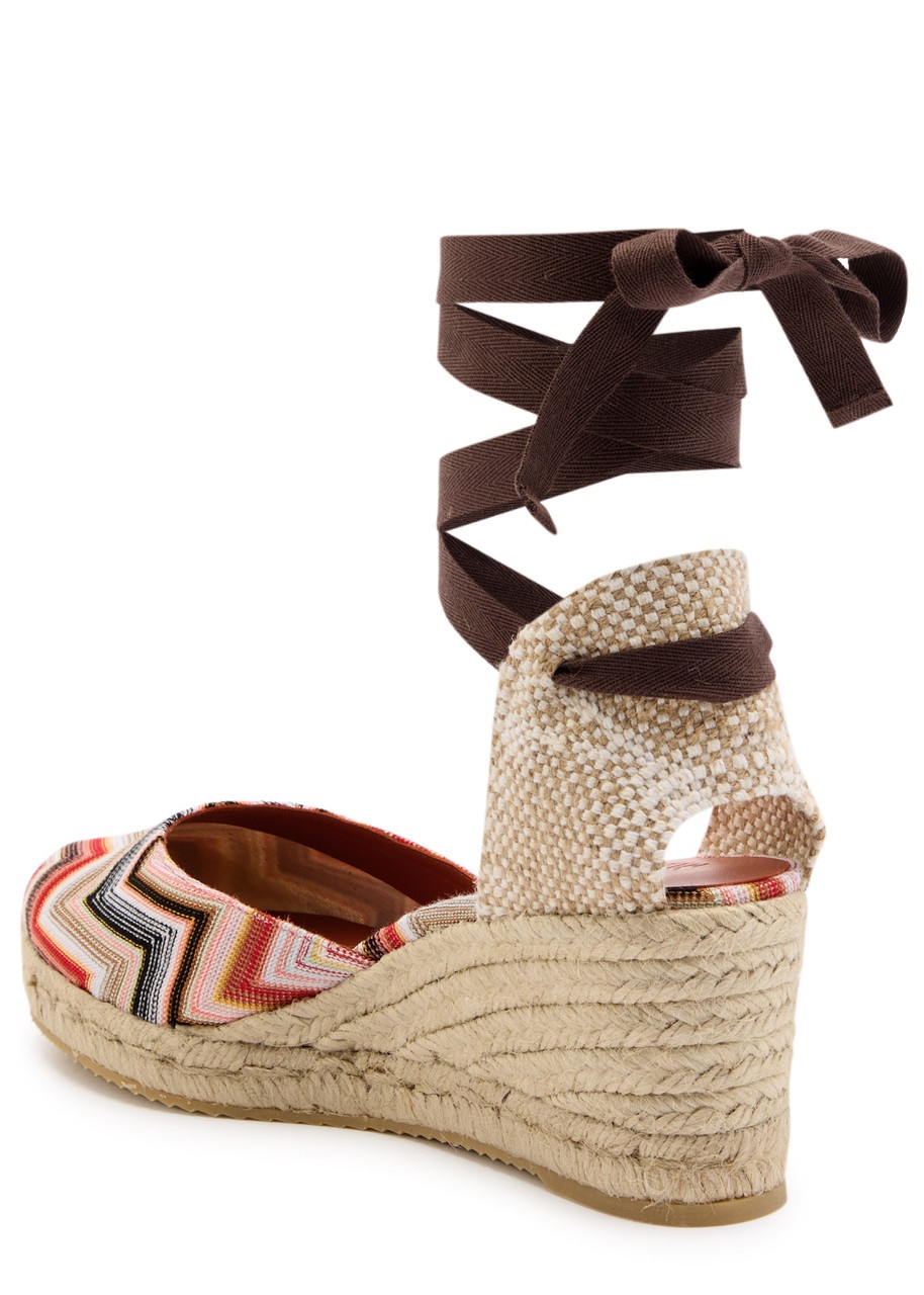 Missoni Eva 60 Zigzag Canvas Wedge Espadrilles - 2