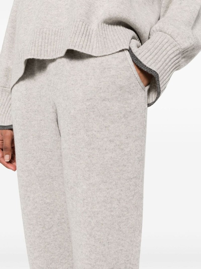 mid-rise cashmere track trousers 5