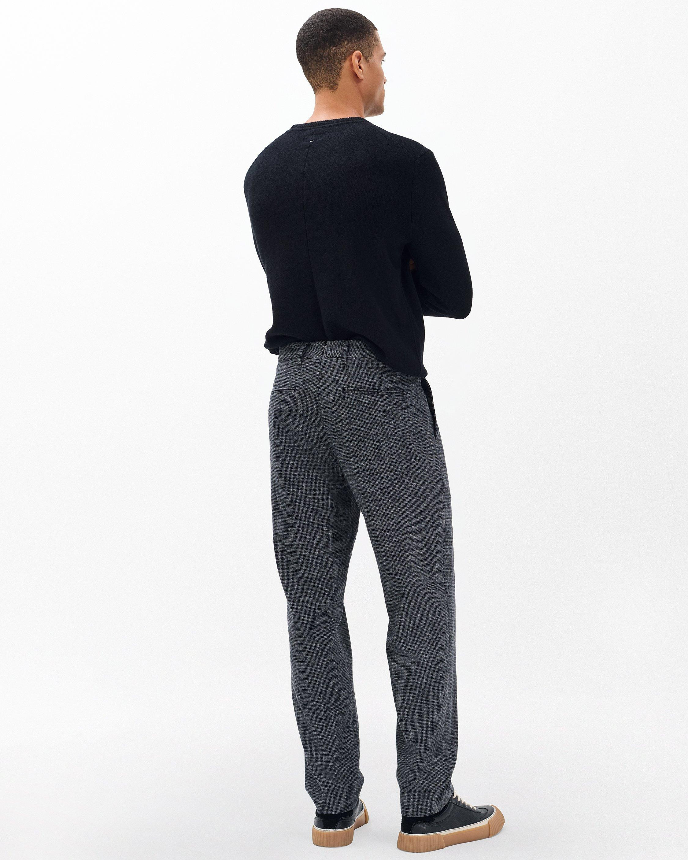 Evan Pleated Italian Houndstooth Trousers - 6