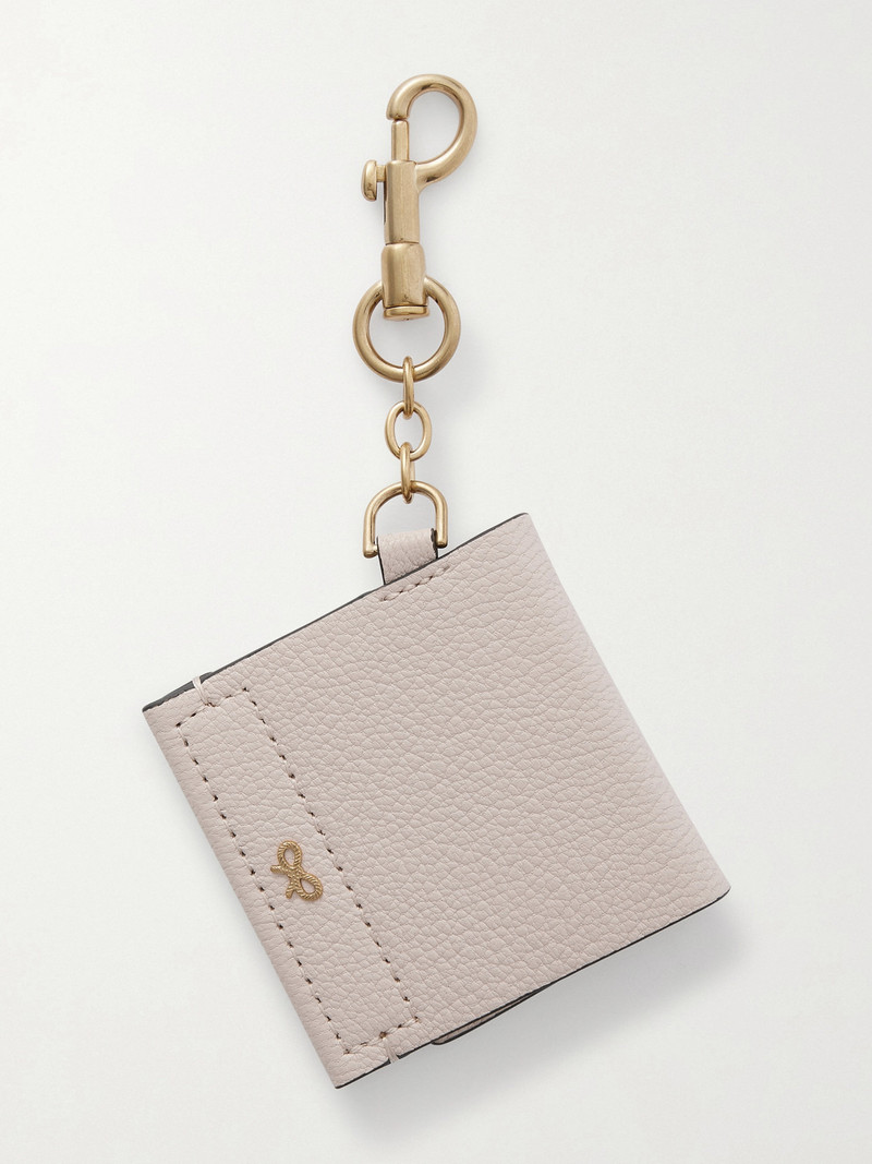 Anya Hindmarch Match Book Leather And Gold-tone Keychain outlook