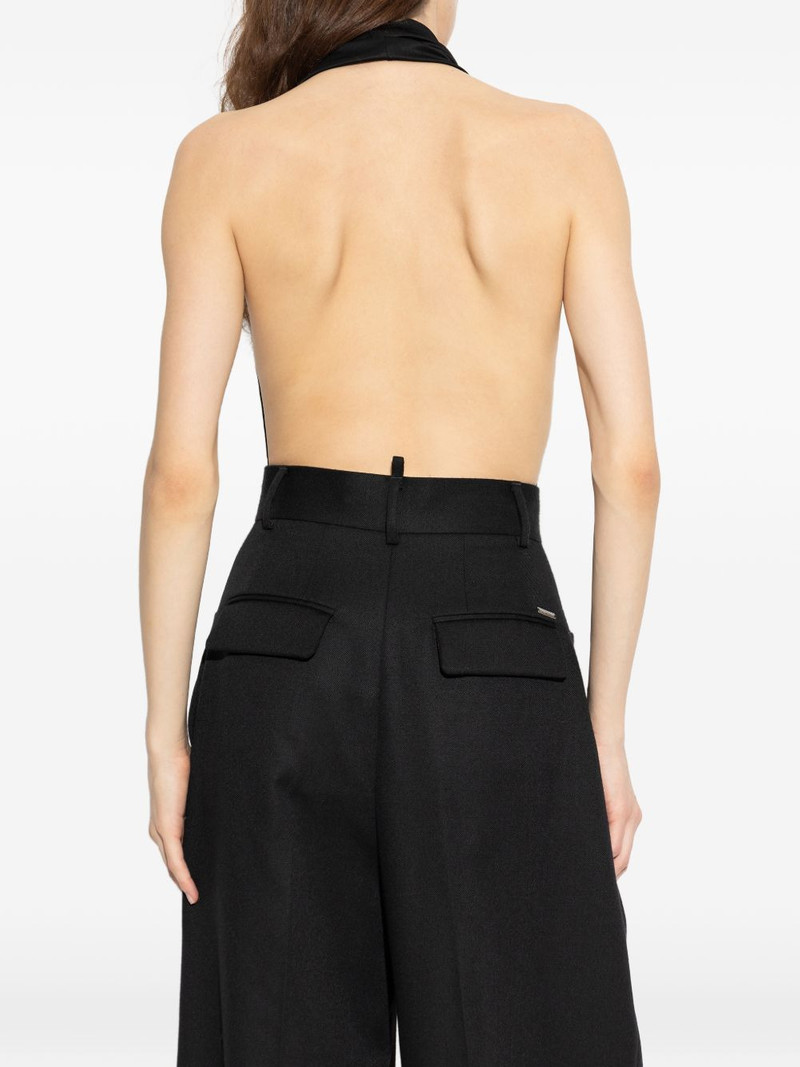 halterneck draped bodysuit 4