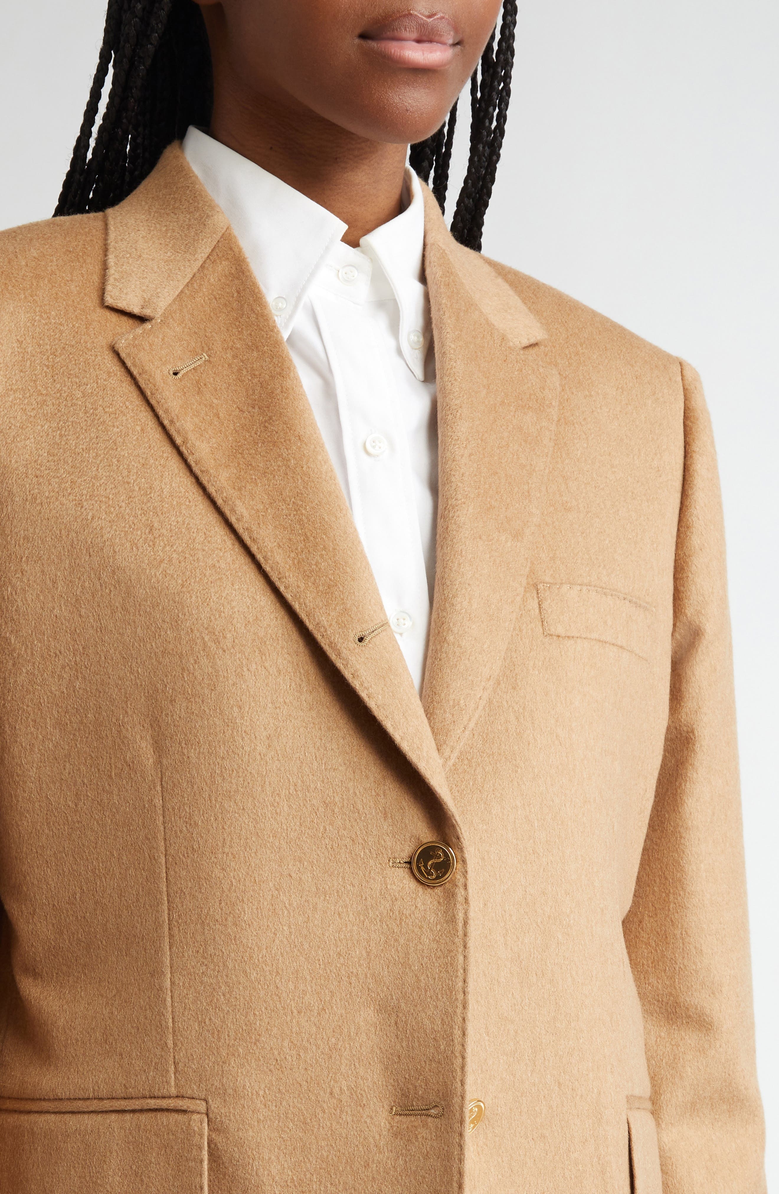 Thom Browne Classic Camel Hair Sport Coat at Nordstrom - 5
