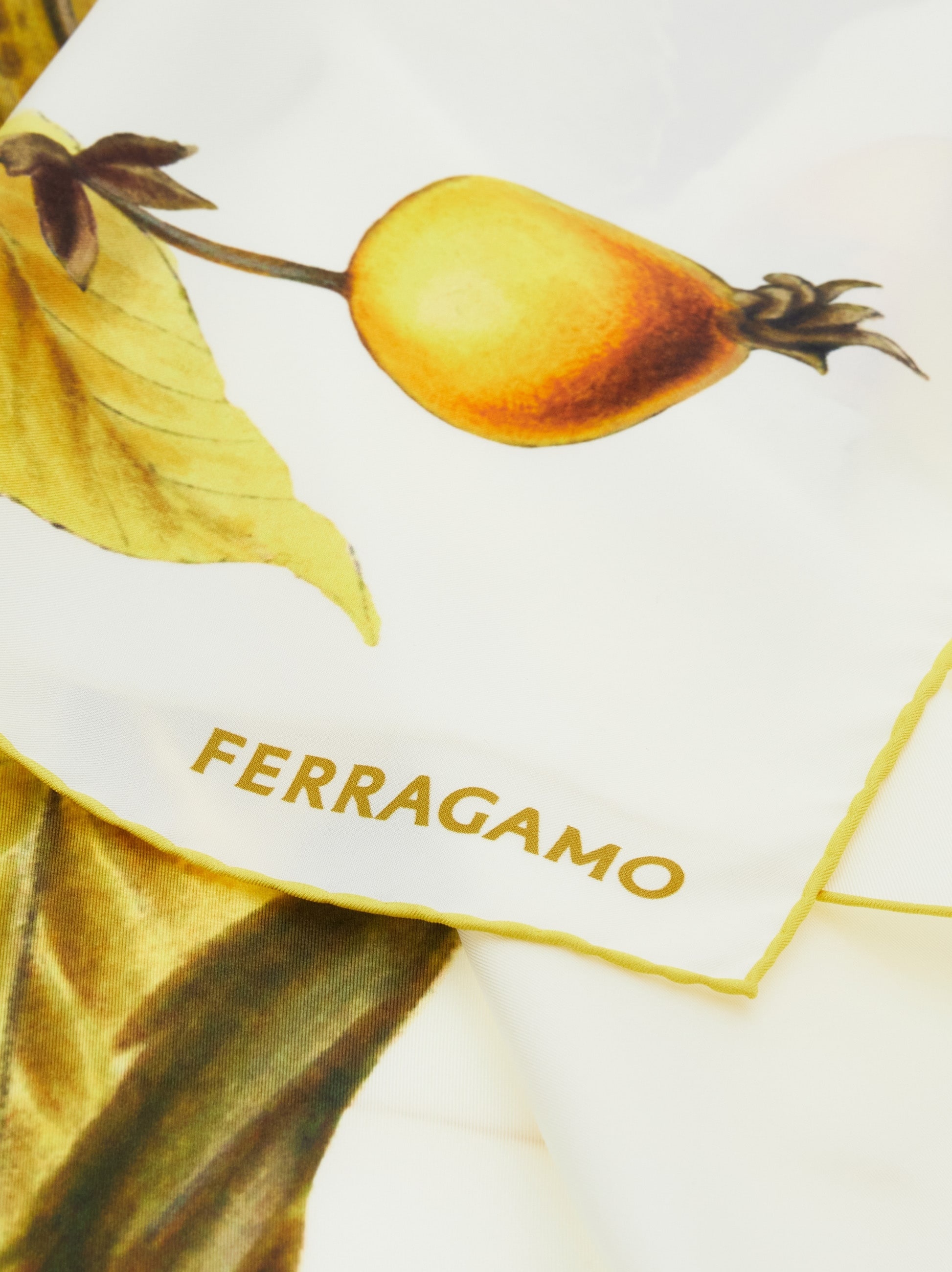 Botanical print silk foulard - 2