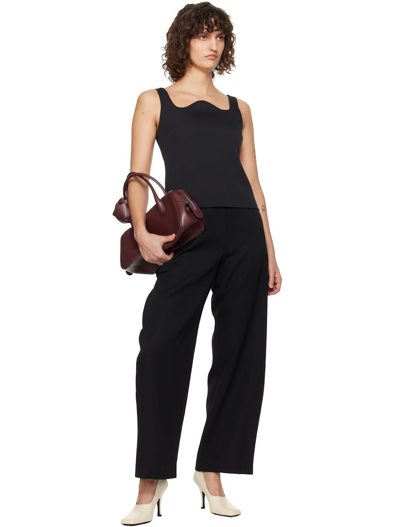 RECTO Black RC Signature Curved Neck Top outlook