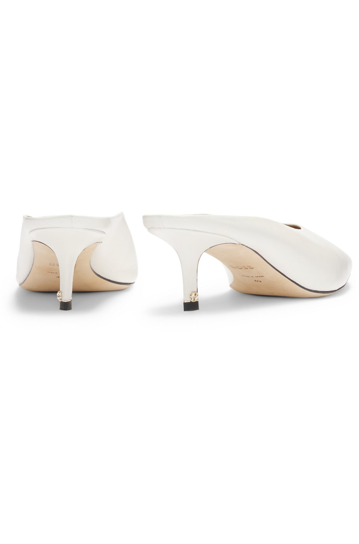 BACKLESS MULES IN NAPPA LEATHER - 6