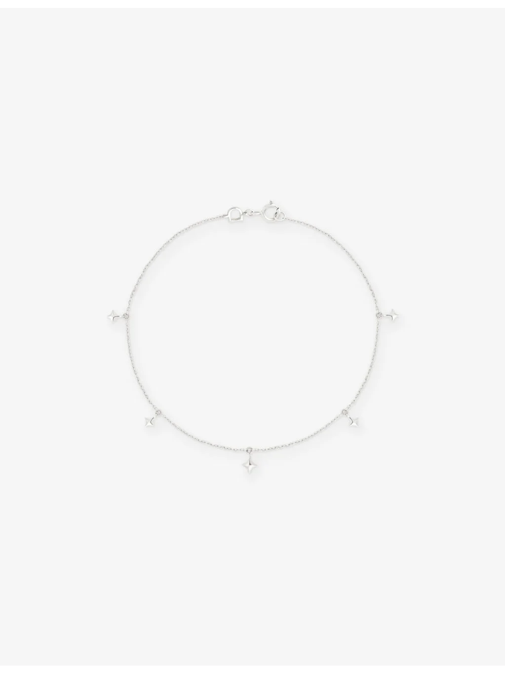 Cosmic Star 14ct White-Gold Charm Bracelet - 1