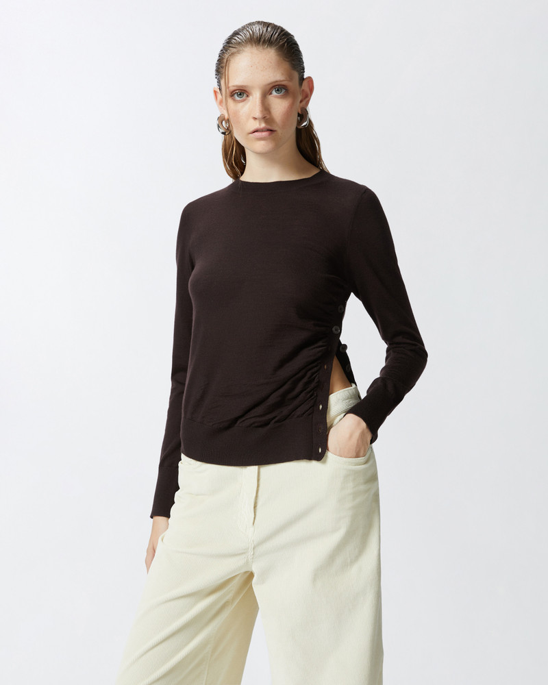 PINKO WOOL SWEATER WITH SIDE BUTTONS outlook
