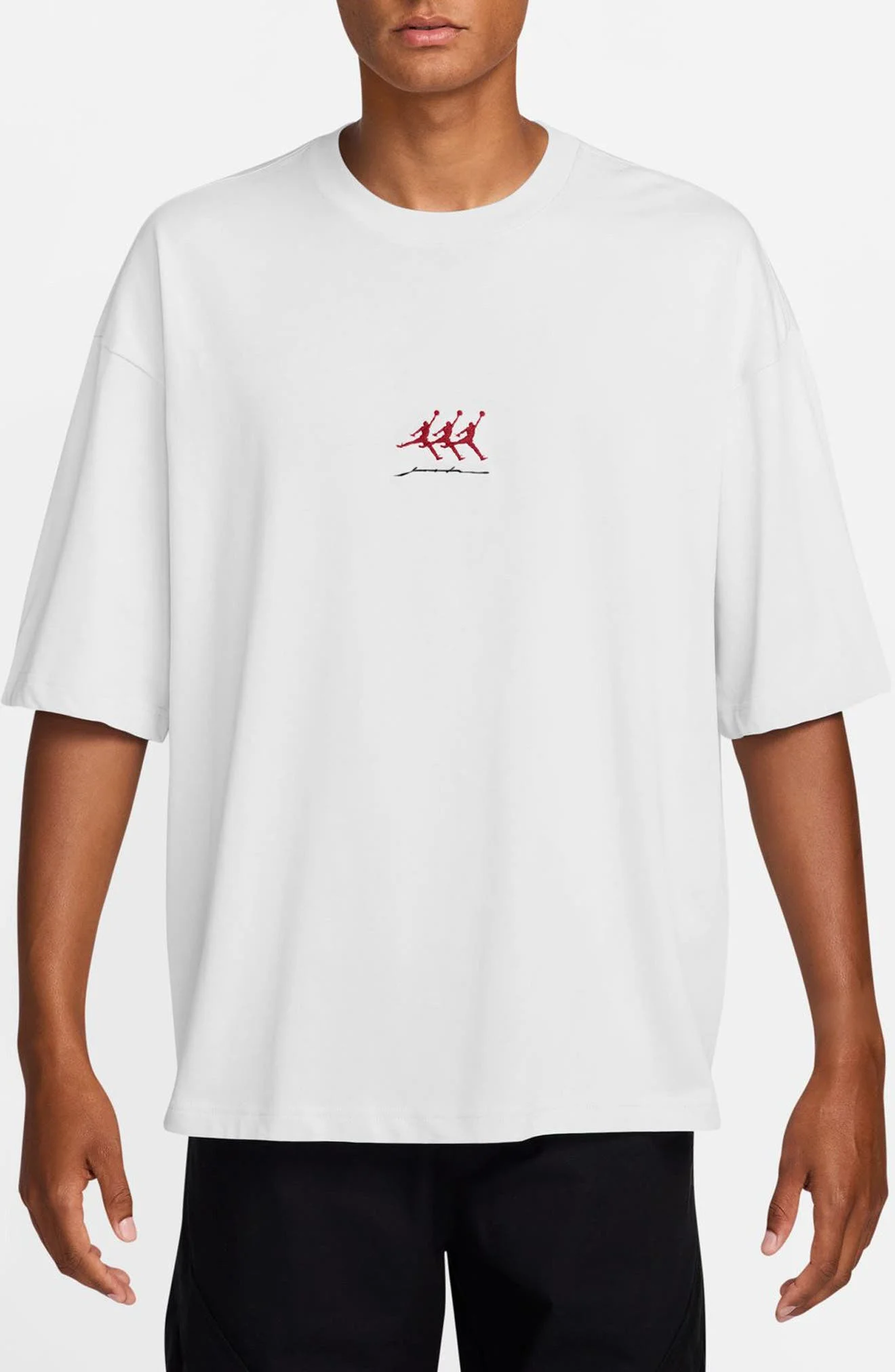 Jordan MJ Flight Oversize Short Sleeve Graphic T-Shirt in White at Nordstrom - 1