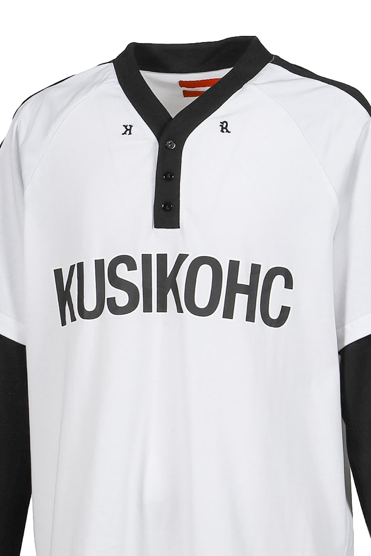 BASEBALL LONGSLEEVE POLO / WHT - 8
