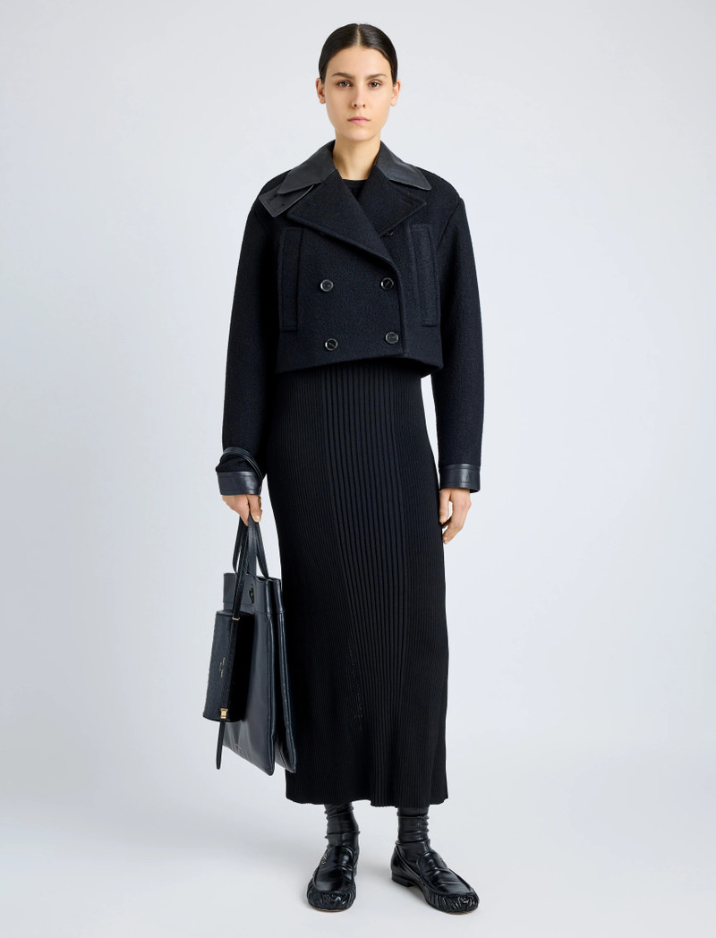 Proenza Schouler Reyes Jacket in Boiled Wool Jersey outlook