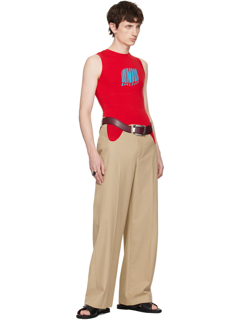 Red 'The Junior Gaultier' Tank Top 5
