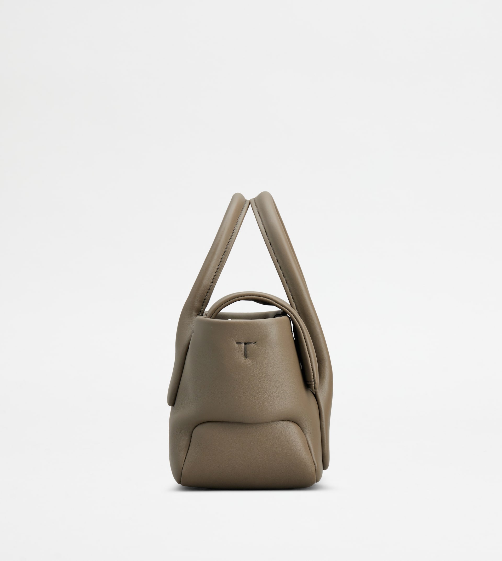TOD'S DI BAG REVERSE IN LEATHER MINI - GREY - 2