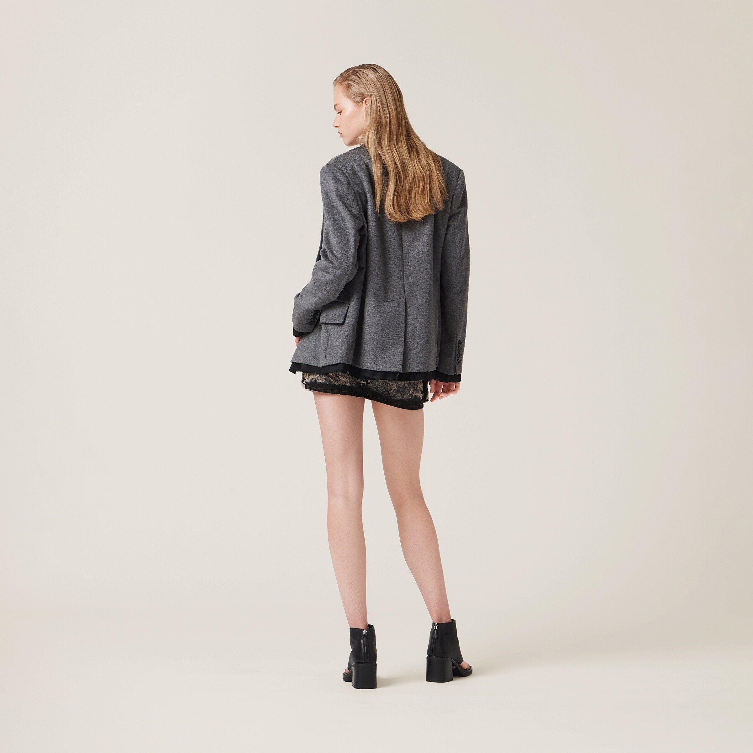 Double-breasted velour jacket - 3
