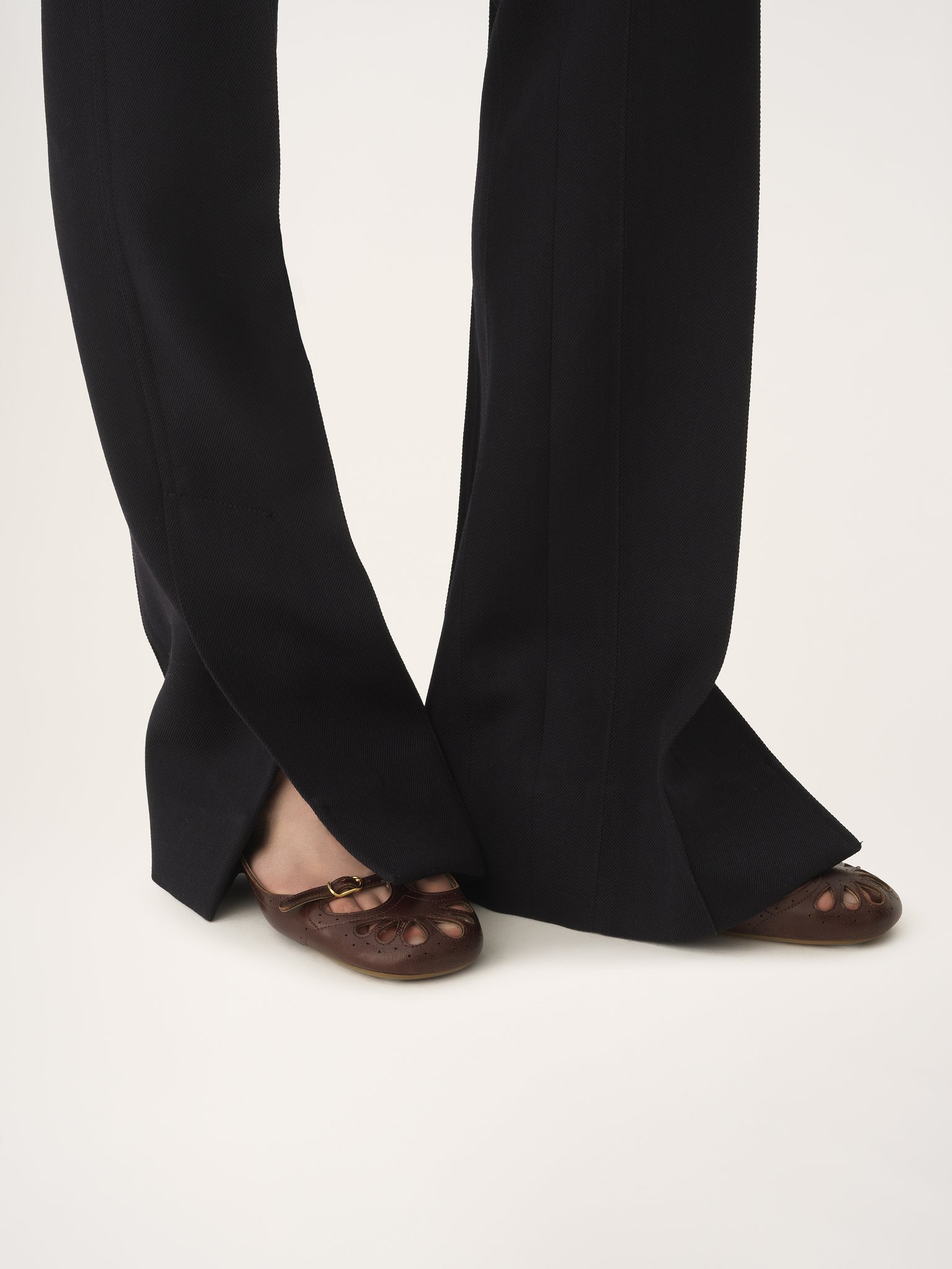TAILORED PANTS IN WOOL GABARDINE - 6