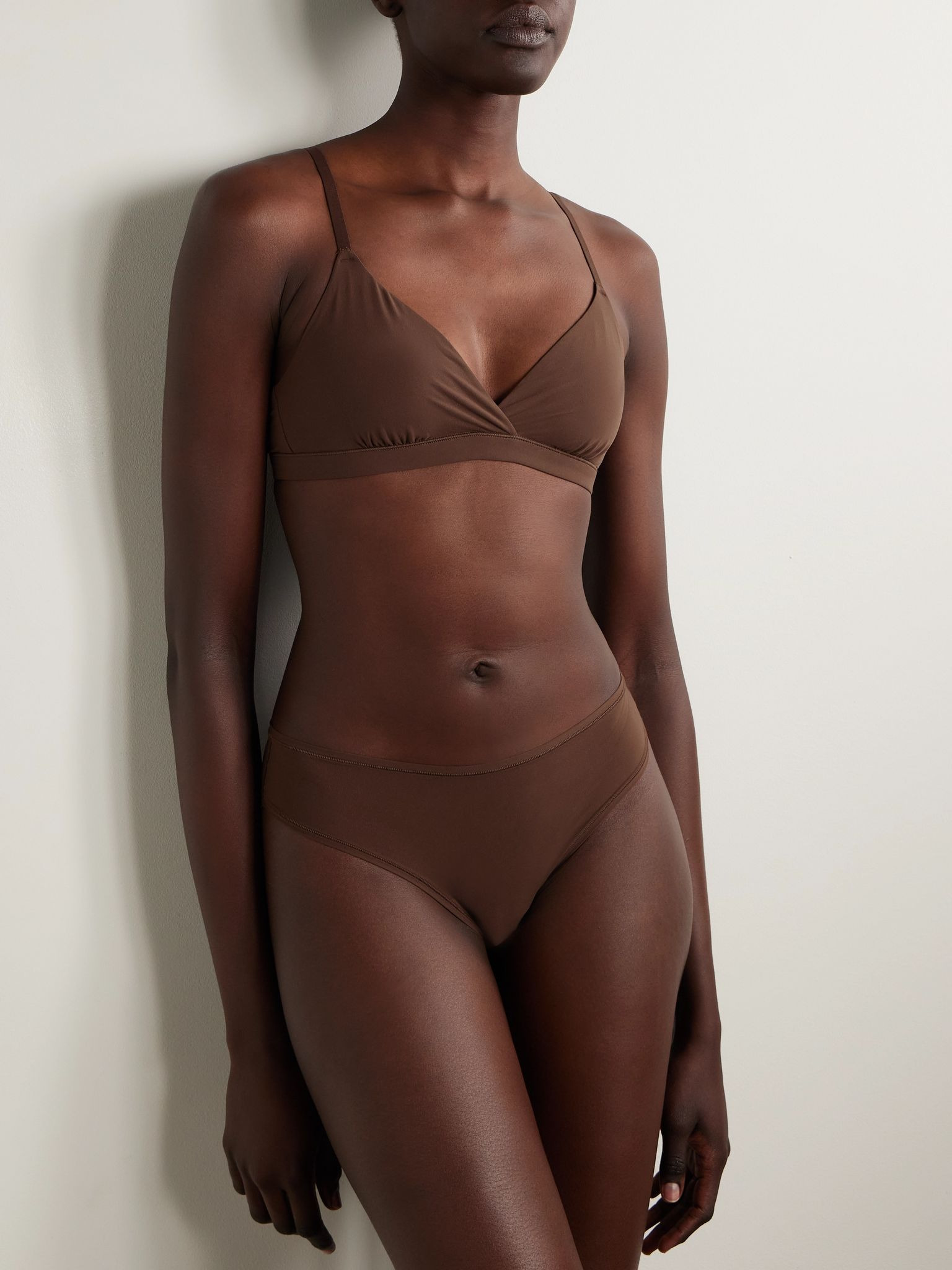 Fits Everybody Crossover Bralette - Cocoa Brown - 2