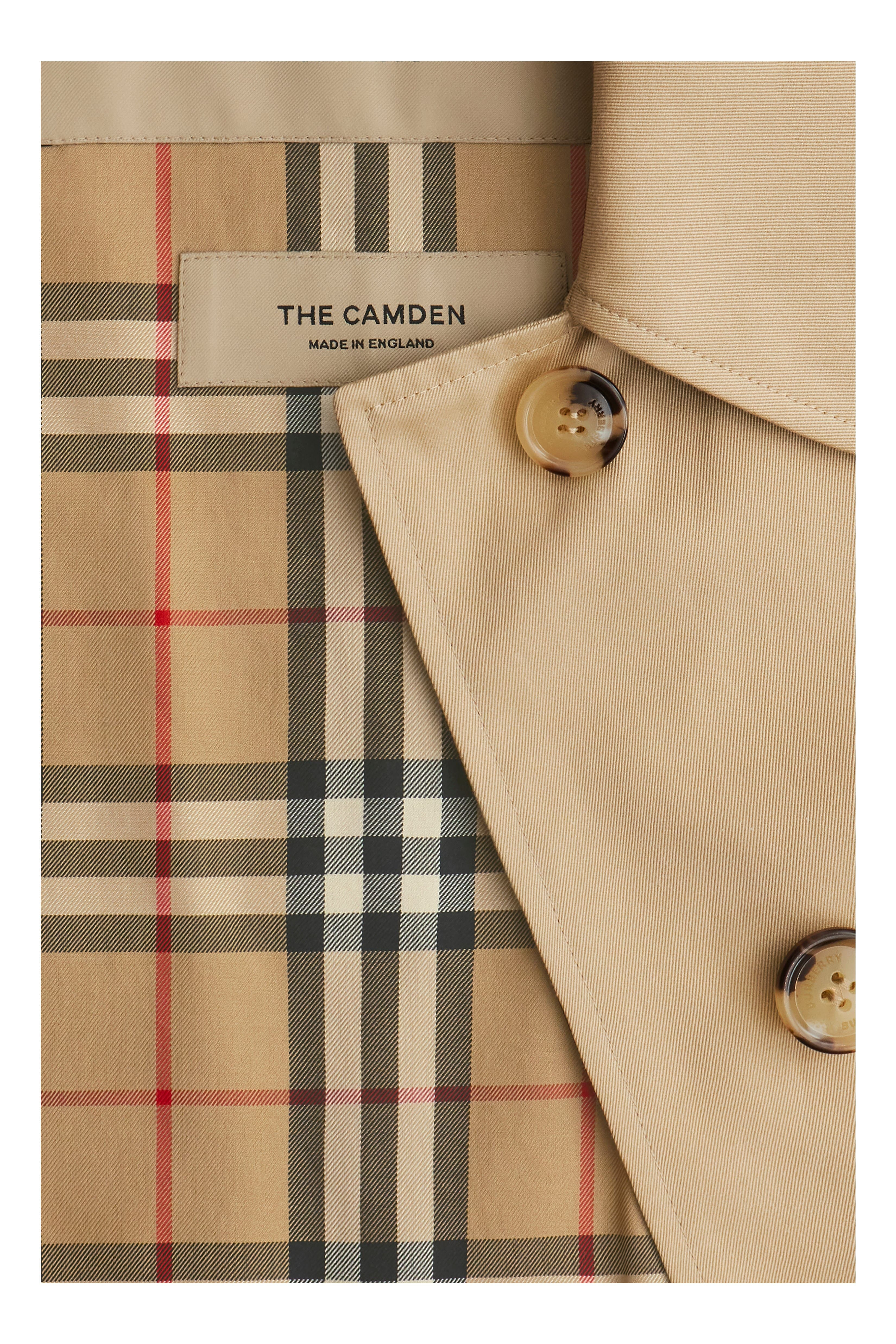 burberry Mid-length Camden Heritage Car Coat in Honey at Nordstrom - 7