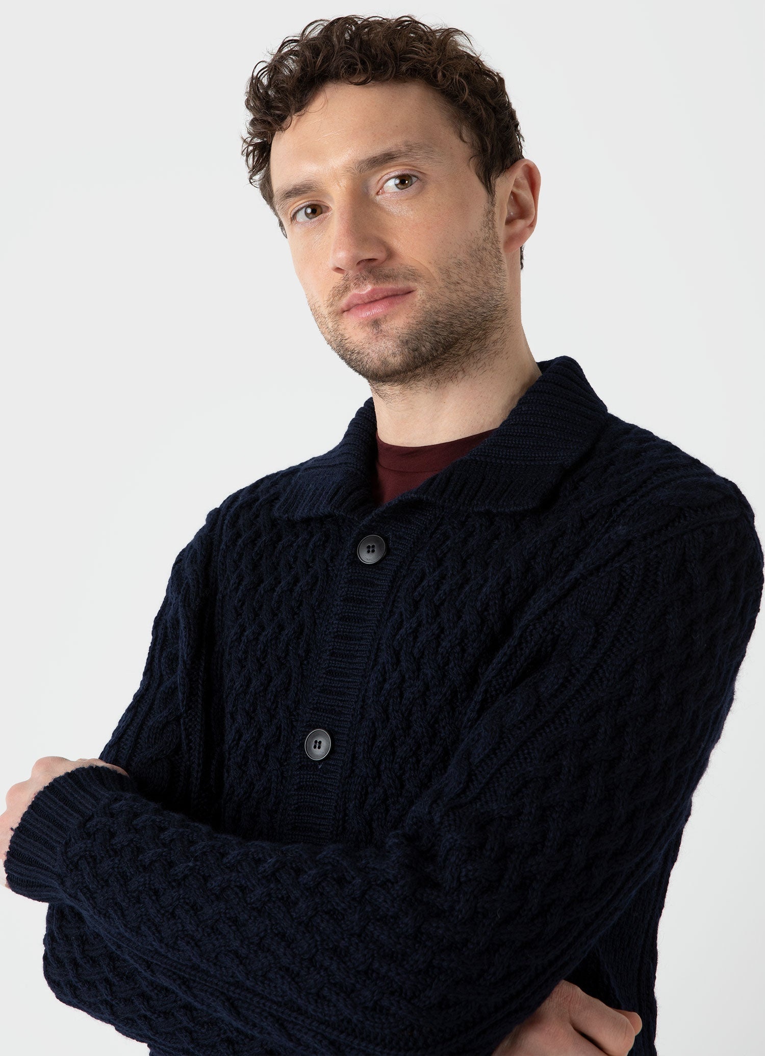 Cable Knit Cardigan Jacket - 6