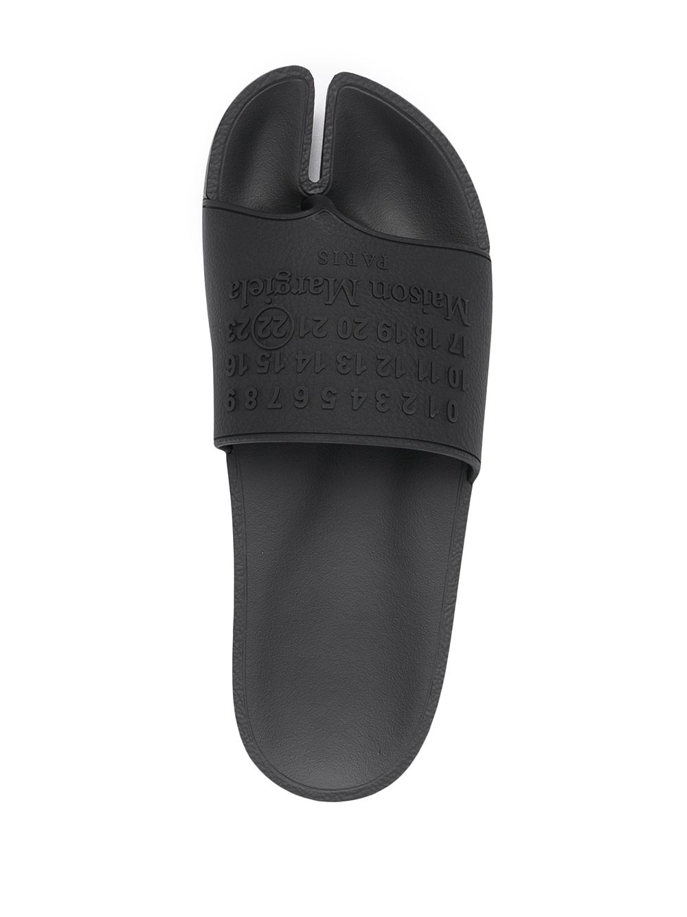 Maison Margiela logo embossed Tabi sliders farfetch REVERSIBLE