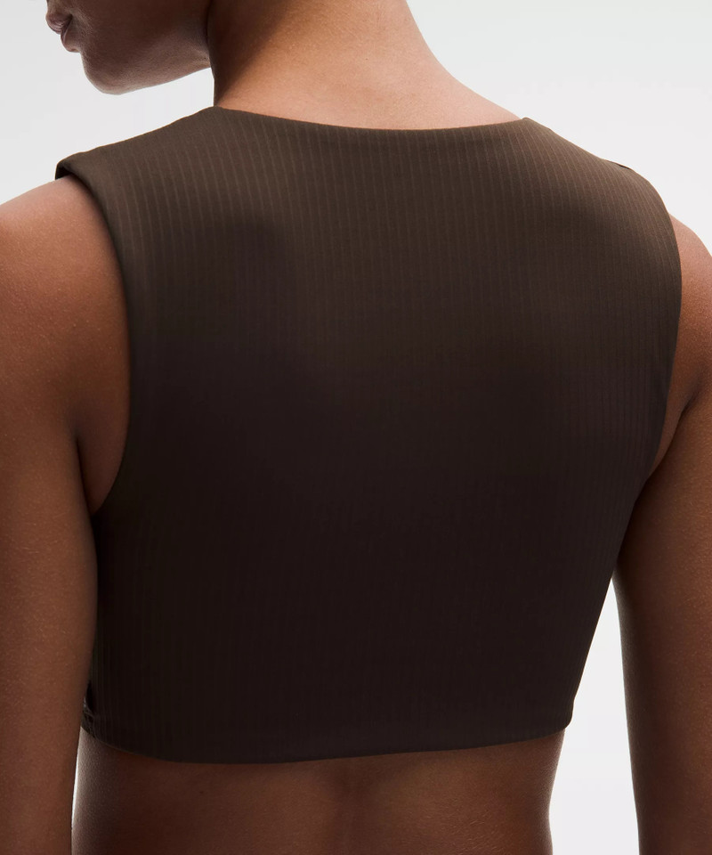 Ribbed Nulu Twist-Front V-Neck Bra *Light Support, B/C Cup 5