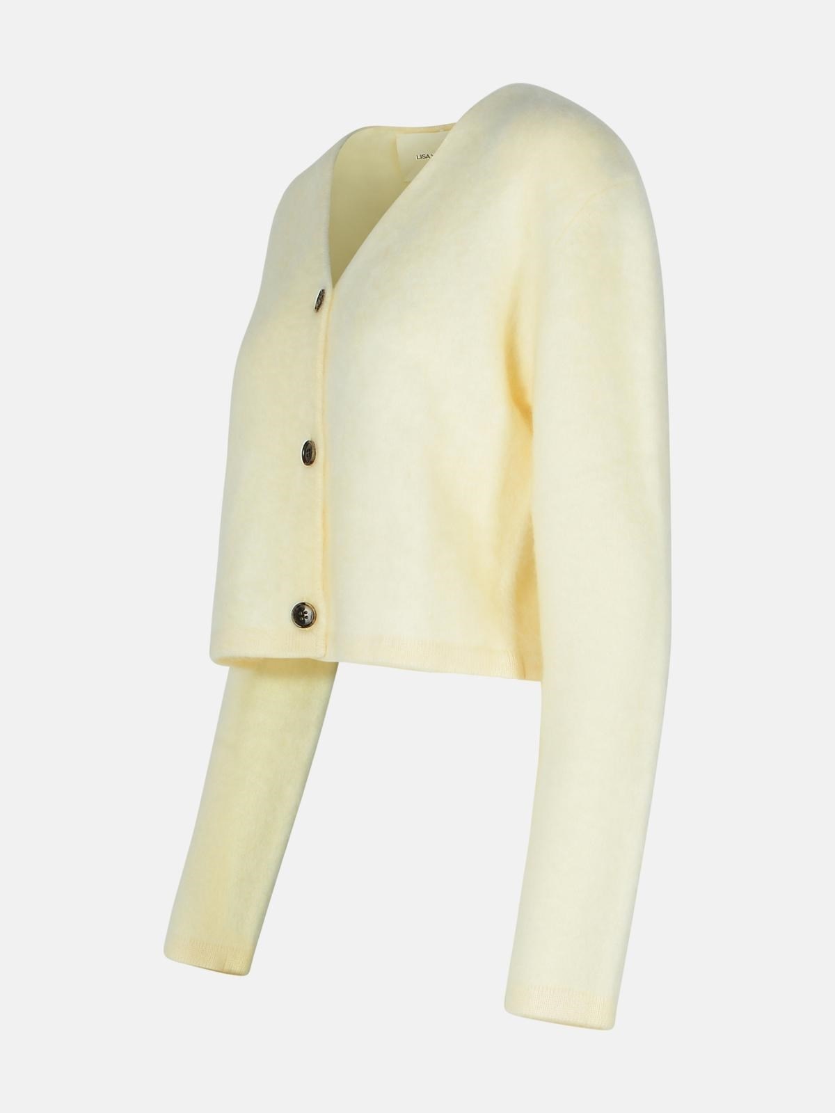 'FILIPPA' CREAM CASHMERE CARDIGAN - 2