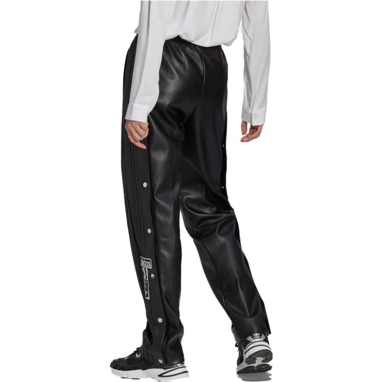 (WMNS) adidas Centre Stage Faux Leather Adibreak Pants 'Black' II6099 - 3