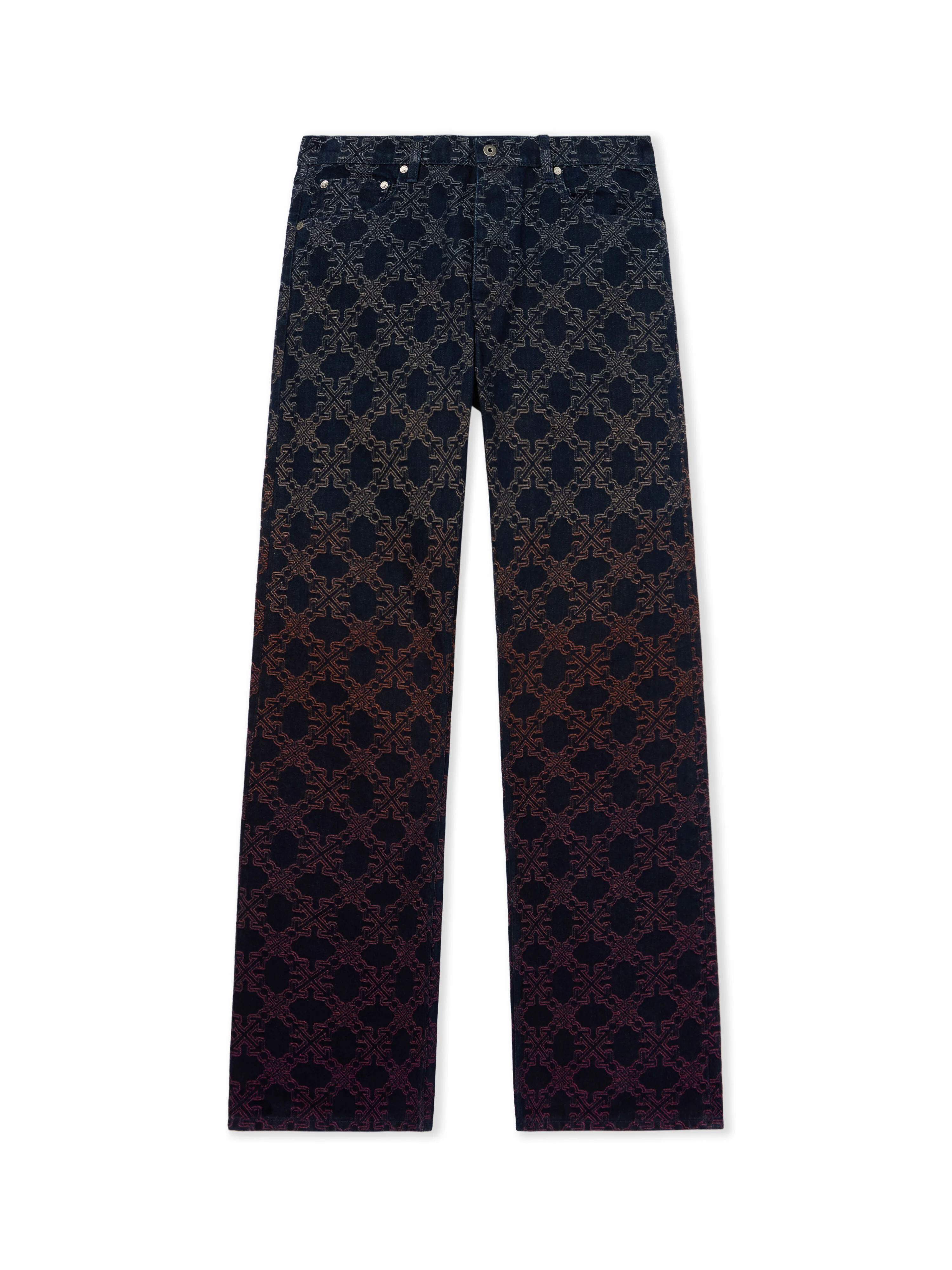 Arrow Monogram Degradé Jacquard Jeans - 1