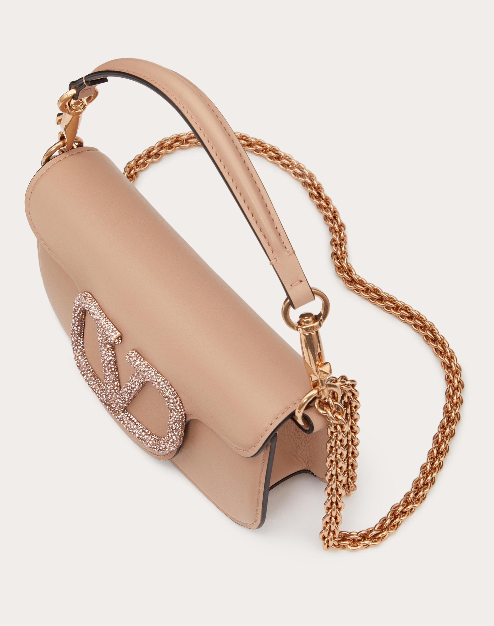 VALENTINO GARAVANI LOCÒ SMALL SHOULDER BAG WITH JEWEL LOGO - 5
