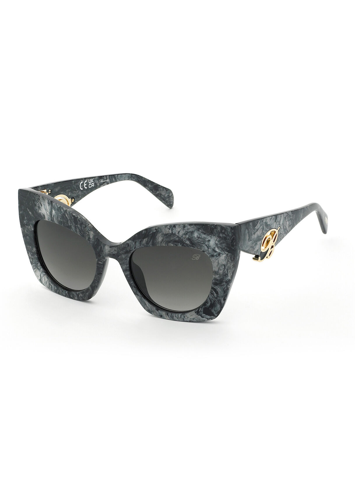 ACETATE SUNGLASSES WITH BUTTERFLY FRONT - 2