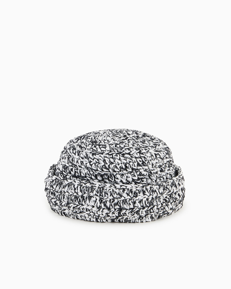 GIORGIO ARMANI WOVEN VISCOSE, LINEN AND COTTON BEANIE outlook