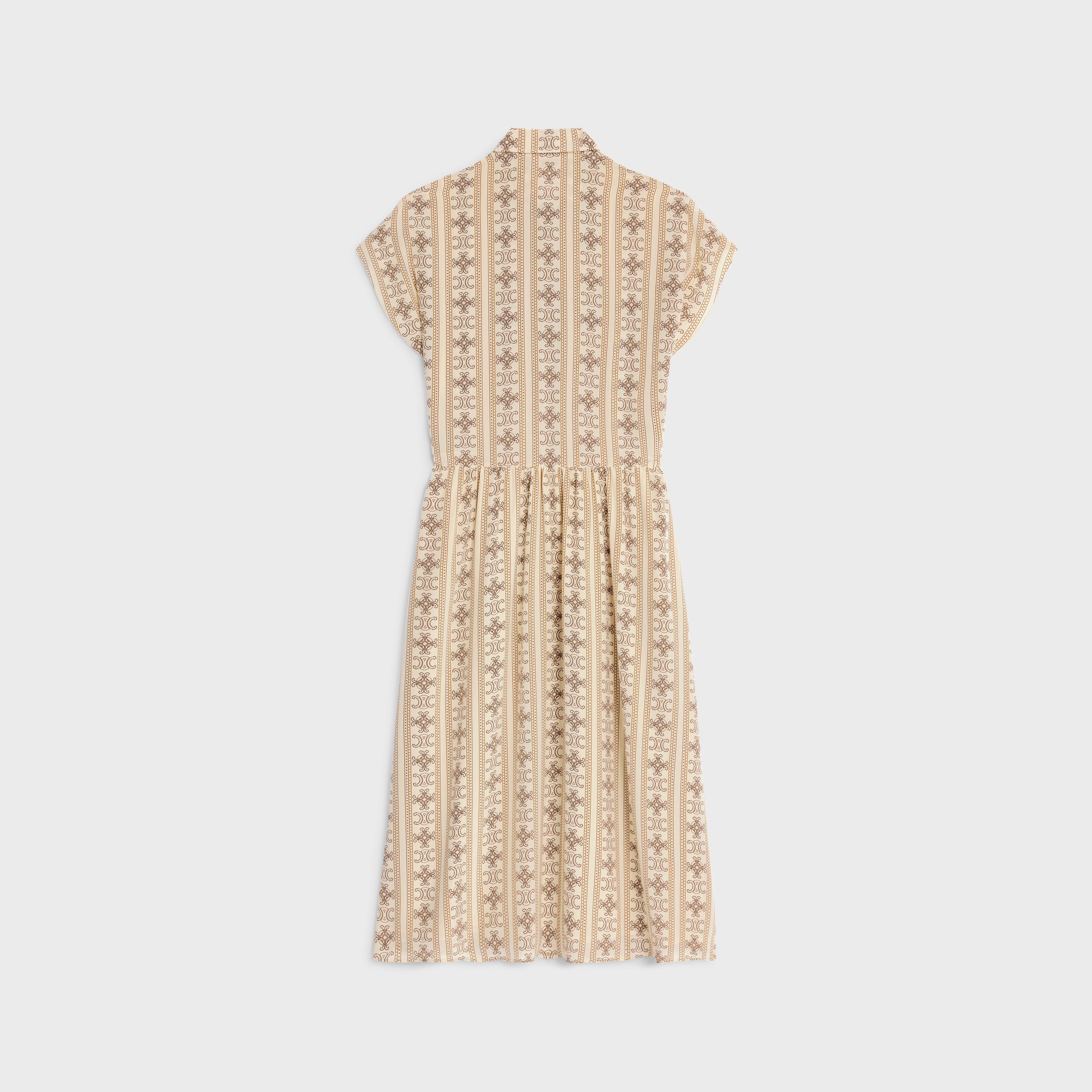 workwear dress in crêpe de chine - 2