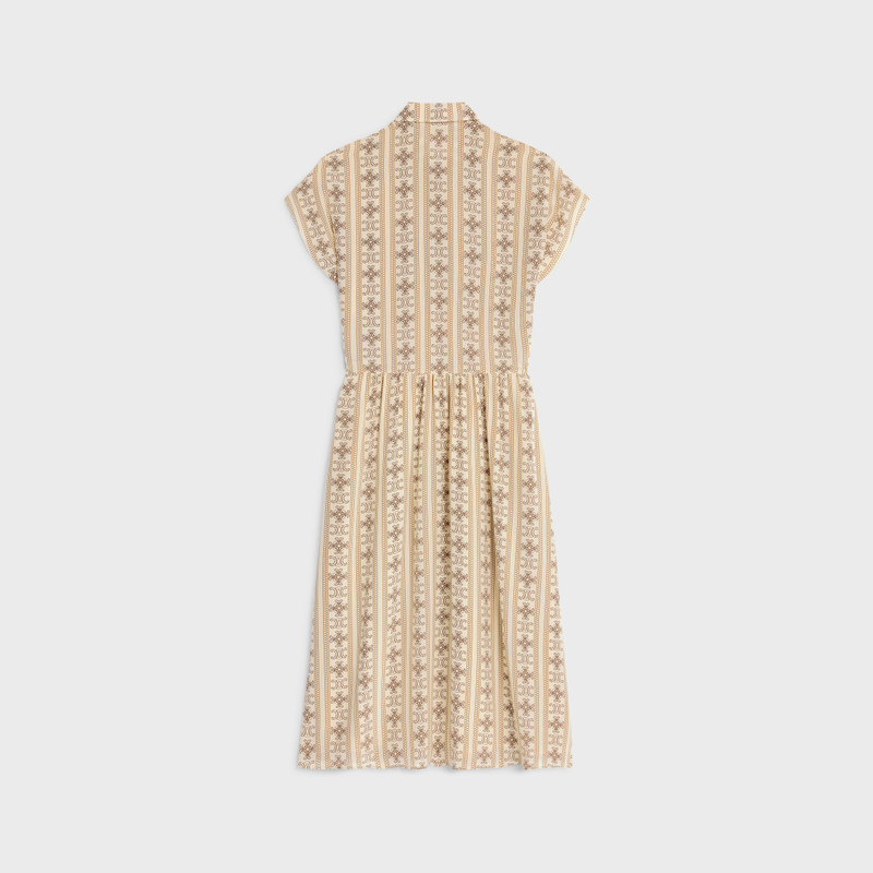 CELINE workwear dress in crêpe de chine outlook