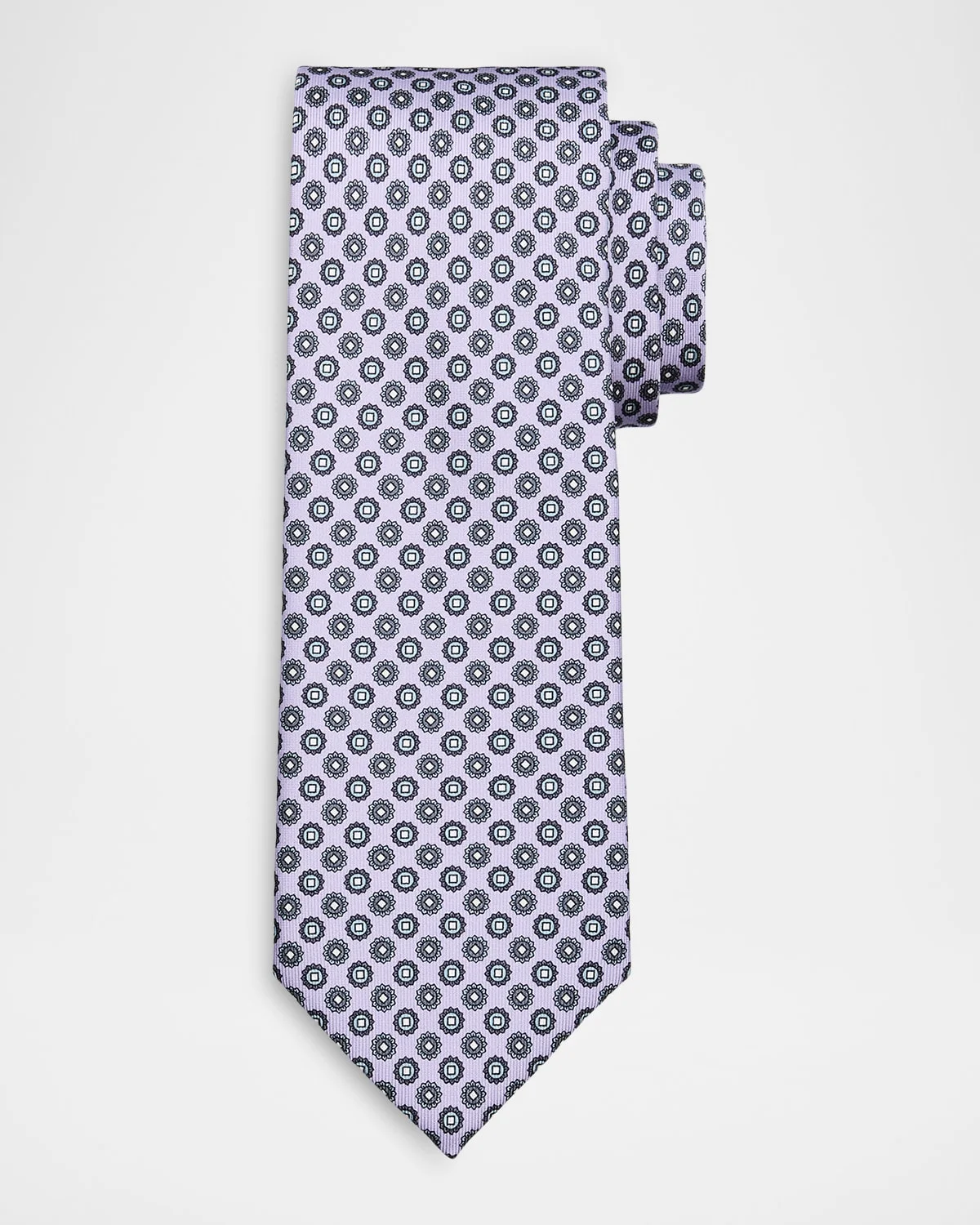 Men & apos;s Micro-Medallion Silk Tie - 1