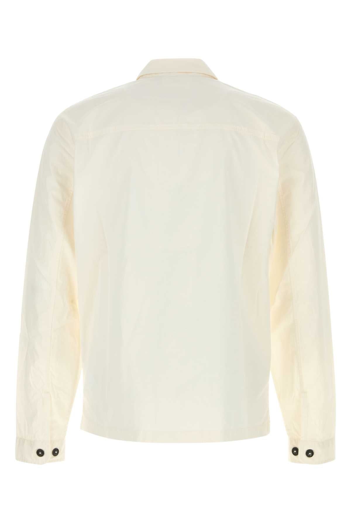 Tシャツ・カットソー C.P. Company White oxford shirt (18CMSH128A110143G 103) C.P. Company C.P. Company Men White Oxford Shirt | luosophy