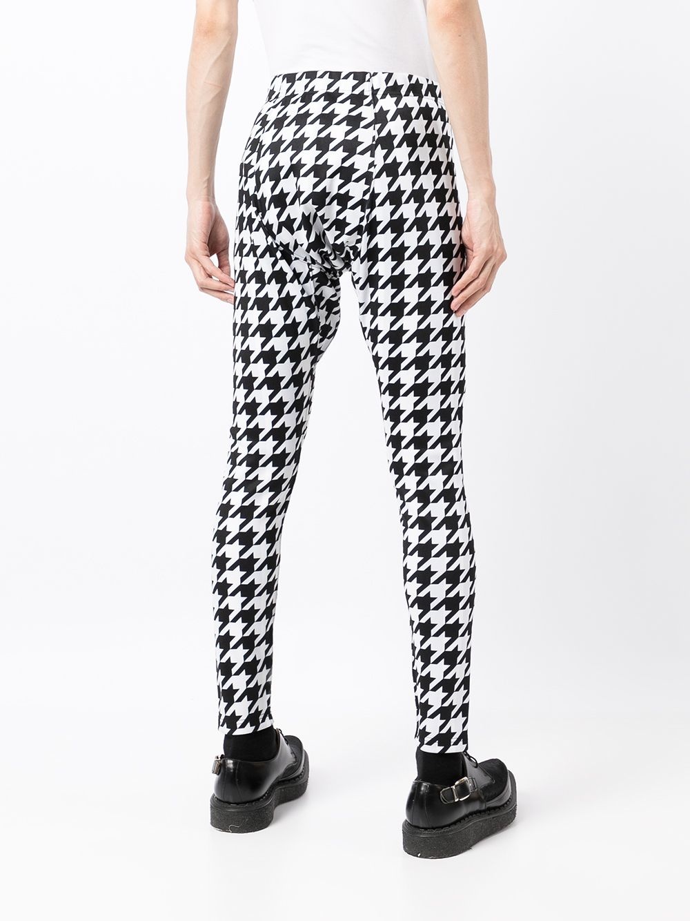 houndstooth-print leggings - 4